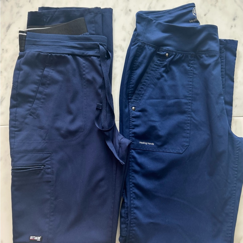 Grey’s Anatomy Navy Blue Scrub Pants Set